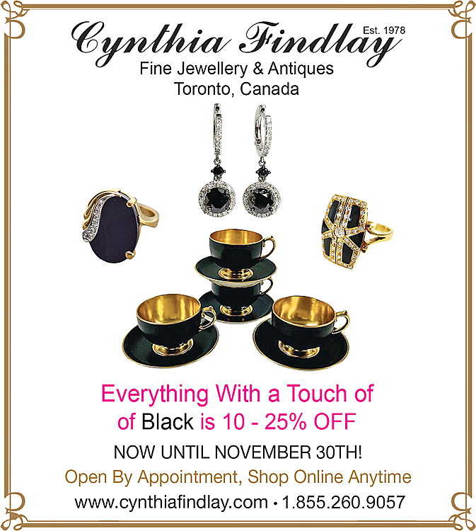 The Black Friday Ad In The Toronto Star For Cynthia Findlay Fine Jewellery & Antiques
