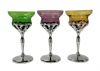 1960s Multi Colour Wine Glasses