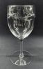 1960s Platinum Trimmed Crystal Wine Glasses