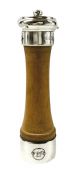 21 Club Sterling Silver & Oak Pepper Grinder