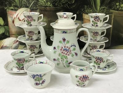  Adams Calyx Ware Old Bow Coffee Set