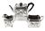 Aesthetic Movement Elkington & Co. Bachelor Tea Set