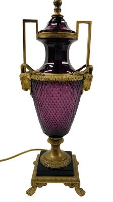 Amethyst Baccarat Crystal Lamp