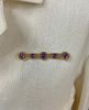 Antique Amethyst Bar Brooch