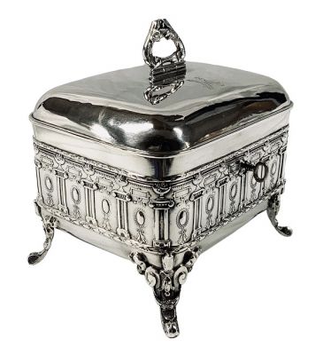 Antique Austrian Silver Etrog Box