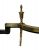 Antique Colonial Revival Brass Andirons
