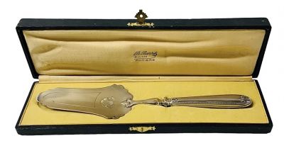 Antique French Silver Cake Server