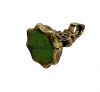 Antique Green Hardstone Fob Pendant