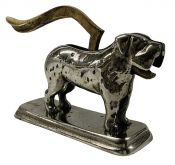 Antique Metal Dog Nutcracker 