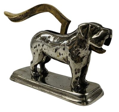 Antique Metal Dog Nutcracker 