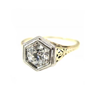 Art Deco Diamond Solitaire Ring