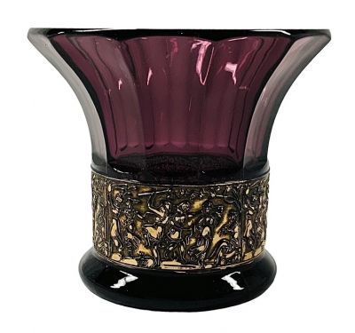 Art Deco August Walther & Sohne Art Deco Glass Vase
