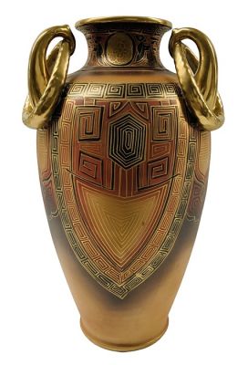Art Deco Egyptian Motif Nippon Vase