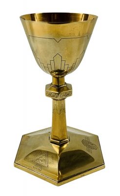 Art Deco Gilded Sterling Silver Chalice