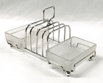Art Deco Silver Plate Toast Rack