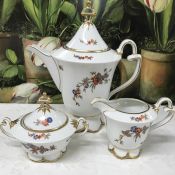 Art Deco Sorau Porcelain Coffee Set circa 1930