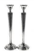 Art Deco Sterling Silver Candlesticks, American, circa 1930s