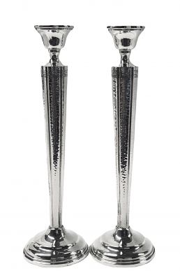 Art Deco Sterling Silver Candlesticks, American, circa 1930s