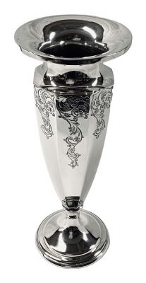 Art Deco Sterling Silver Vase, Matthews & Co. circa 1920