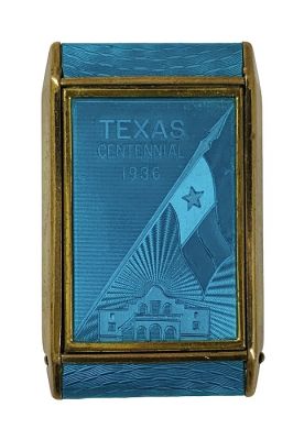 Art Deco Texas 1936 Centennial Commemorative Compact