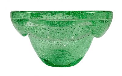 Art Glass Bubble Glass Bowl