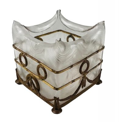 Art Glass Jardiniere, Austria, circa 1890