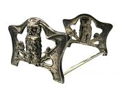 Art Nouveau Expandable Owl Bookends