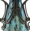 Art Nouveau Loetz Cobalt Papillon Art Glass Vase