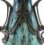 Art Nouveau Loetz Cobalt Papillon Art Glass Vase