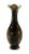 Art Nouveau Silver Overlay Earthenware Vase 