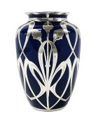 Art Nouveau Silver Overlay Vase, 1911