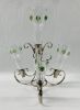 Arts & Crafts Art Glass & Silver Plate Epergne 