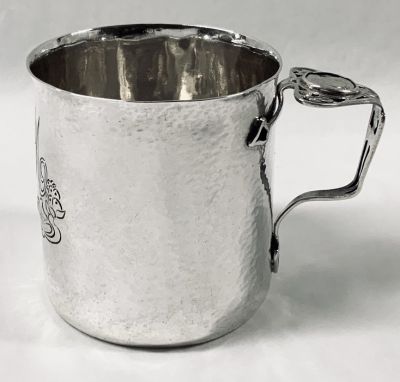 Arts & Crafts Sterling Silver Christening Cup