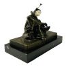Austrian Bronze Of A Harlequin Signed Titze