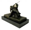 Austrian Bronze Of A Harlequin Signed Titze