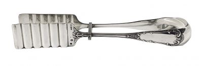 Austro-Hungarian Silver Asparagus Tongs  Made By V.Mayer’s Sohne