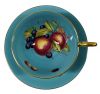 Aynsley Fruit Teacup & Saucer, Signed D. Jones