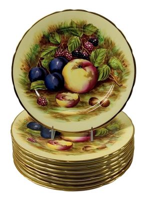 Aynsley Orchard Gold Salad Plates