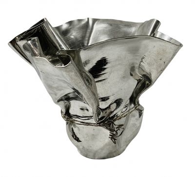 B. Chaudron Pewter Hankerchief Vase