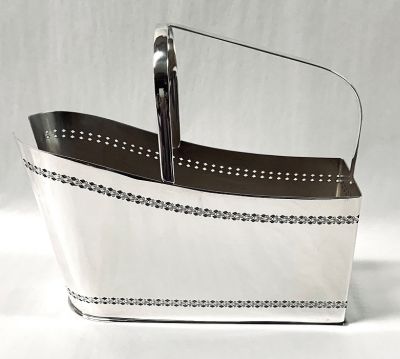 Barker Ellis Silver Plate Bottle Caddy