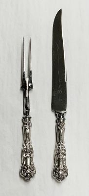 Birks Sterling Silver Queens 2 Pc Carving Set