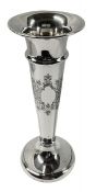 Birks Sterling Silver Trumpet Vase