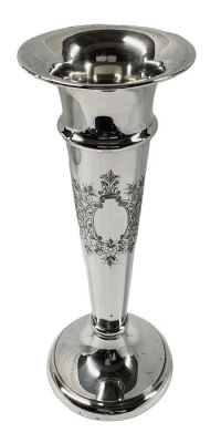 Birks Sterling Silver Trumpet Vase