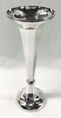 Birks Sterling Silver Trumpet Vase, circa 1920