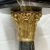 Black Marble & Brass Corinthian Column Pedestals