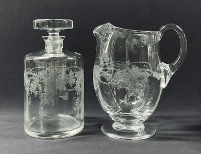 Bohemia Crystal-Crystalex Thistle Pattern Barware