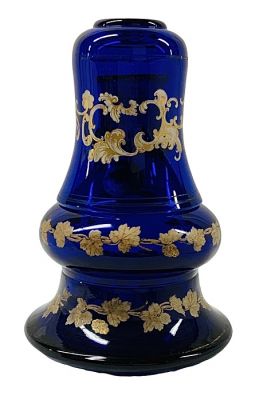 Bohemian Cobalt Blue Glass Tumble Up