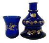 Bohemian Cobalt Blue Glass Tumble Up