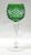 Bohemian Coloured Crystal Hock Wine Glasses