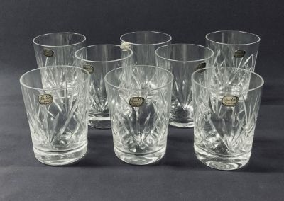 Bohemian Crystal Whiskey Glasses